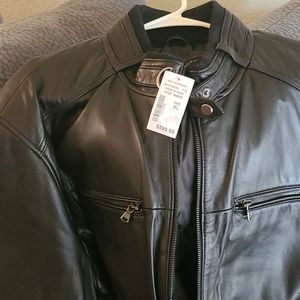 Mens leather coat